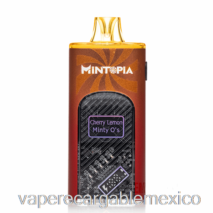Vape Recargable Mintopia Turbo 9000 Desechable Cereza Limón Minty Os